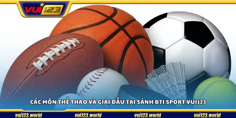 Môn thể thao và giải đấu nổi bật tại BTI Sport