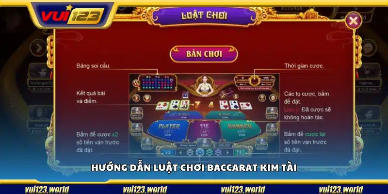 Luật chơi cơ bản của Baccarat Kim Tài