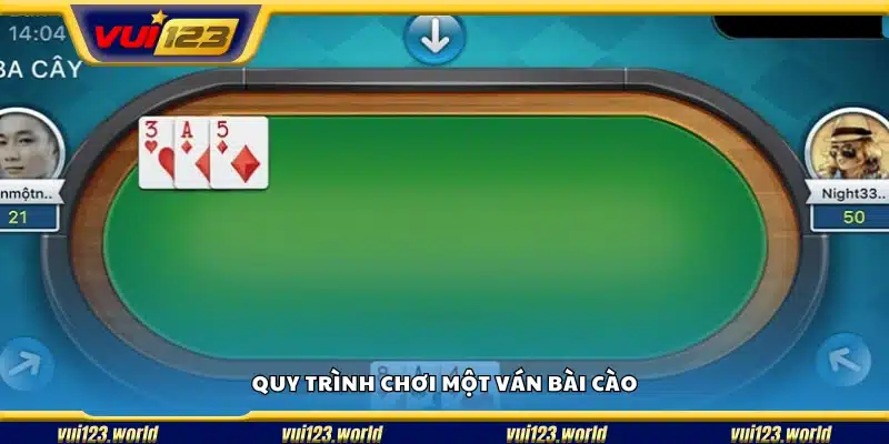 Trình tự chơi bài cào từ chia bài đến xác định thắng