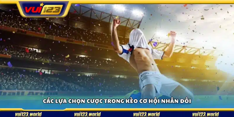 Các lựa chọn cược trong kèo cơ hội nhân đôi