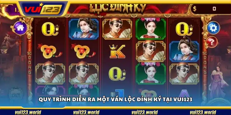 Từng bước trong quá trình quay thưởng game Lộc Đỉnh Ký